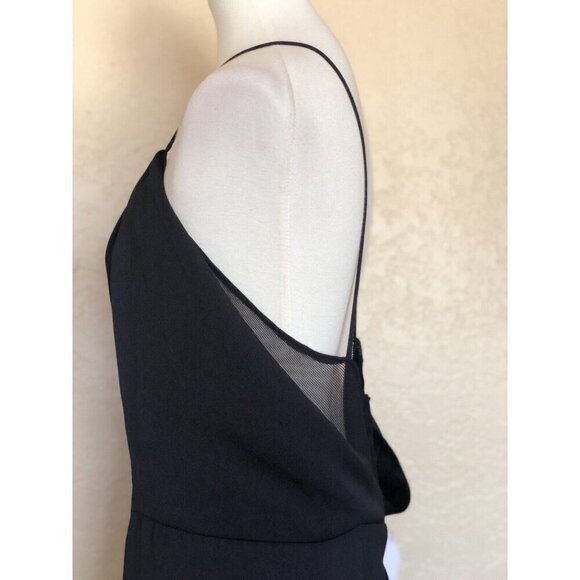 Six.Crisp.Days Nasty Gal Women's Black Deuces Are Wild Crepe Maxi Dress size L - Picture 8 of 16